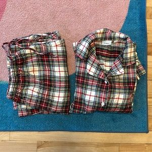 {LLBean} Women’s Fleece Plaid Pajama Set